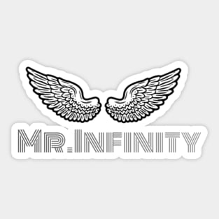 New age boyfriend. Mr.Infinity men t-shirt Sticker